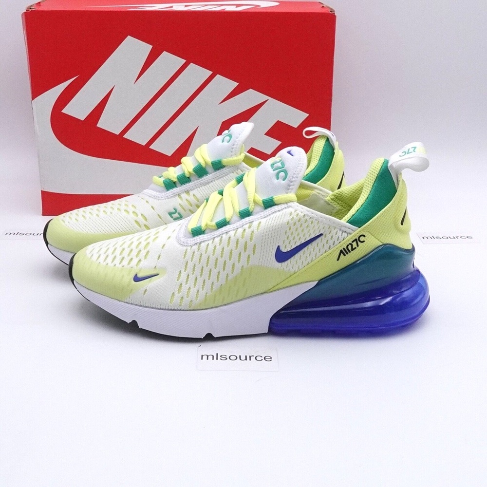 NEW Nike Air Max 270 Sneaker FN6982-100 White/Game Royal